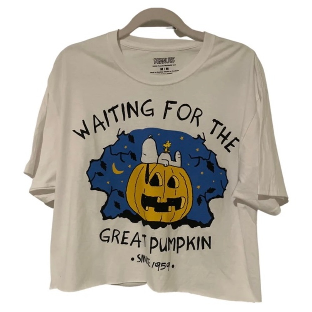 Cropped Halloween Snoopy Tee. XL